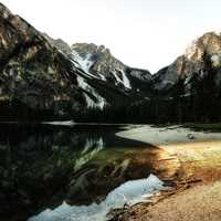 Majestic Mountain landscape with lake