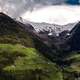 Majestic Mountain Landscape with Valley Below