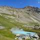 Mountain stream and pond landscape