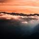 Mountaintops with Clouds scenery