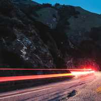 Night time Mountain Road