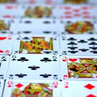 Poker Cards all laid out on the table