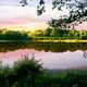 Pond in Sunrise landscape