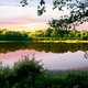 Pond in Sunrise landscape