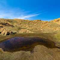 Pool of water with rocky surroundings