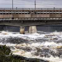 Raging River under the bridge