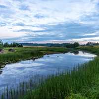 River running through the landscape