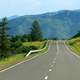 Road and mountain landscape