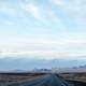 Road and mountains with sky landscape