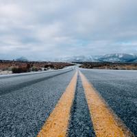 Roadway into the Mountain landscape