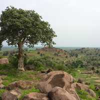 Rocks, Hills, tree, and landscape