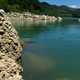 Scenic River landscape with blue green water