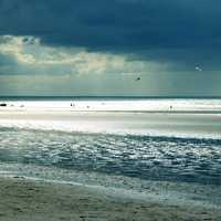 Seaside landscape under the sky