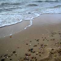 Shoreline landscape on the North Sea