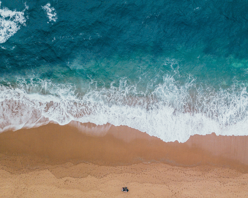 Shoreline Of Sand And Ocean Image Free Stock Photo Public Domain 