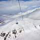 Ski Lifts on the snowy mountain side