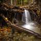 Small Cascade and Waterfall in Nature