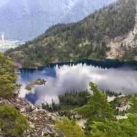 Small lake in the Mountains scenery