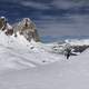 Snowy landscape in the mountains