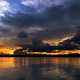 Sunset over the cloudy river image - Free stock photo - Public Domain ...