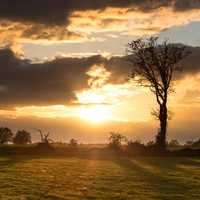 Sunset over the Horizon majestic landscape