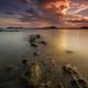 Time Lapse Photo of Dusk over the Water