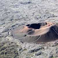 Volcano Crater in the landscape 