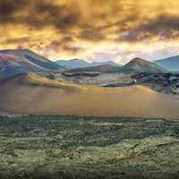 Volcano, sky, and sky landscape