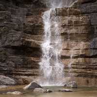 Water Falling from the Rocks