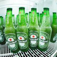 Bottles of Heineken Beer