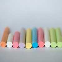 Colorful pieces of Chalk