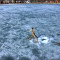 Fishing Pole on the ice