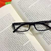 Glasses on a book 