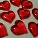 Group of Red Hearts on a table