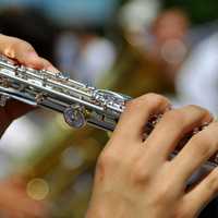 Hands playing Flute