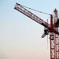 Large Red Load Crane