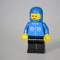 Lego Man in Helmet