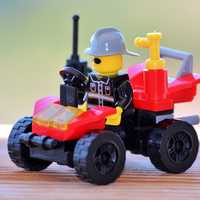Lego Man in lego Car