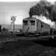 Locomotive train with smoke