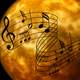 Music Notes over the moon