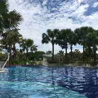 Pool at tropical resort