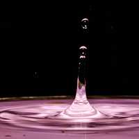 Purple water and drop
