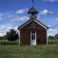 Schoolhouse at Dells Mill from 1866