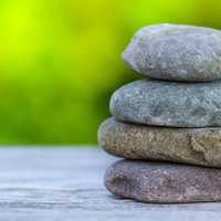 Stack of flat rocks