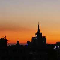 Sunset and Dusk over the Skyline