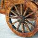 Wooden Wheel on Cart