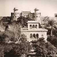 Lahore Fort in 1870 in Pakistan