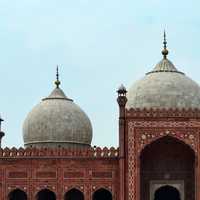 Shahi Mosque building in Lahore, Pakistan