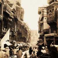 Streets of Lahore in 1890 in Pakistan