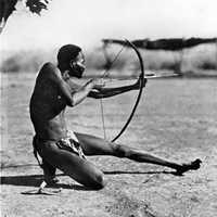 bushman-archer-warrior-vintage